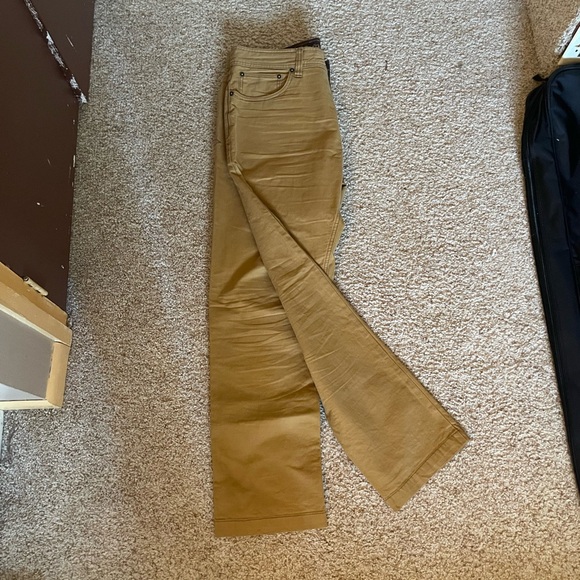 Prana Men’s Mustard Orange Large Hiking Pants - Picture 2 of 8